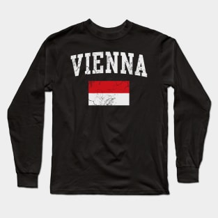 Vienna Flag Austria Austrian Gift Long Sleeve T-Shirt